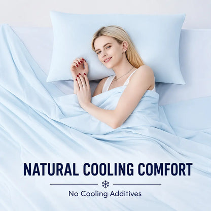 CANSUNCH Cooling Comforter - Nylon Fabric Cooling Blanket for Hot Sleepers, Double-Sided Cooling, Breathable, Lightweight Soft All-Season Bedding, Machine Washable