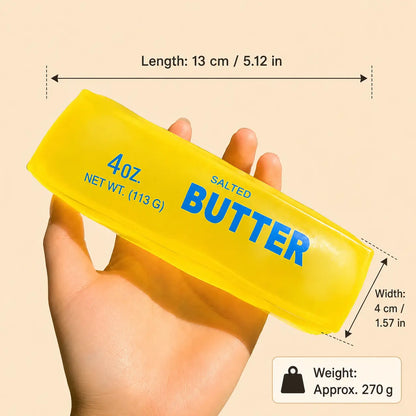 Large Petroleum Jelly-Filled Butter Stick Squishies - Ultra-Soft Moldable Stress Relief Toy, Office Decor, Adult Party Gift