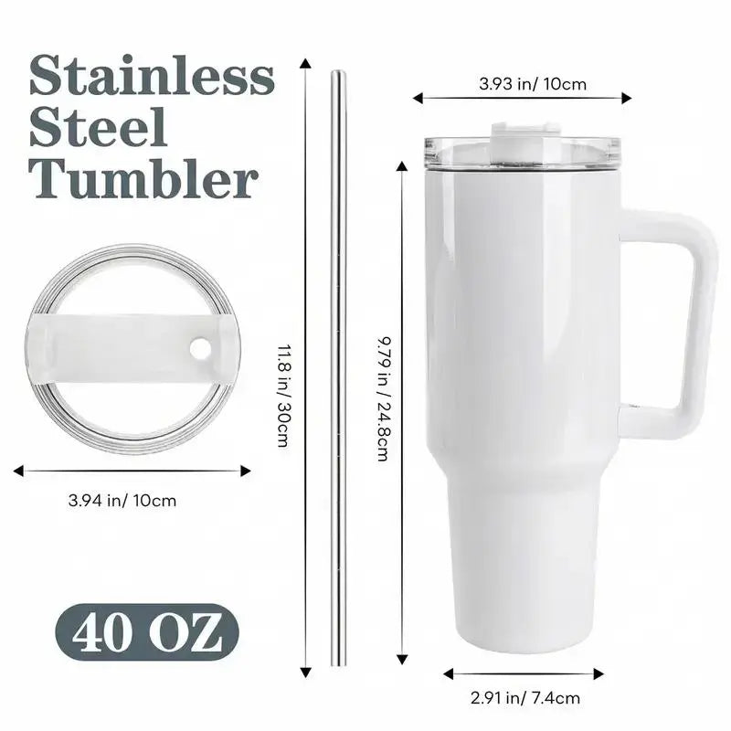 Sleep Token Highland Cow 40Oz 30Oz 20Oz Tumbler with Handle, Gothic Dark Floral Insulated Travel Cup with Straw, Gift for Fans