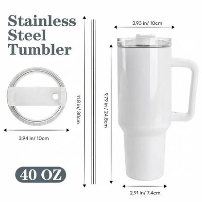 Sleep Token Highland Cow 40Oz 30Oz 20Oz Tumbler with Handle, Gothic Dark Floral Insulated Travel Cup with Straw, Gift for Fans