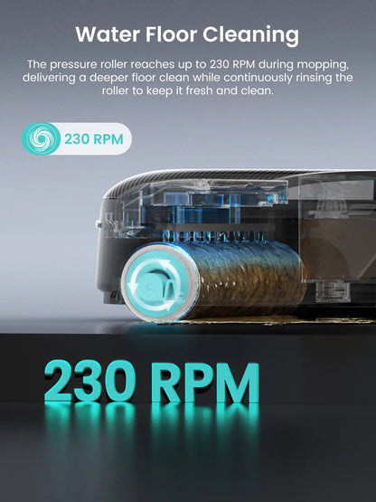 Lefant M5 Robot Vacuum and Mop with Self-Washing Roller Mop, 15,000Pa Suction, Self-Empty Dock, Lidar Navigation, 190° PSD Obstacle Avoidance, App Control, Ideal for Pet Hair & Hard Floors, Home Cleaning Tool, Cordless Vacuum Cleaner, Auto Emptying