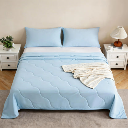 CANSUNCH Cooling Comforter - Nylon Fabric Cooling Blanket for Hot Sleepers, Double-Sided Cooling, Breathable, Lightweight Soft All-Season Bedding, Machine Washable