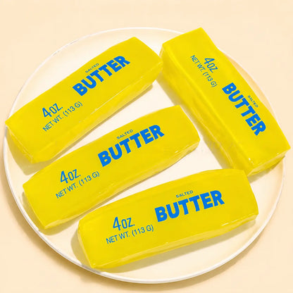 Large Petroleum Jelly-Filled Butter Stick Squishies - Ultra-Soft Moldable Stress Relief Toy, Office Decor, Adult Party Gift