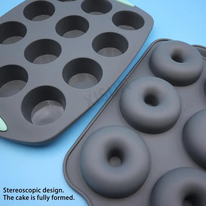 Silicone Kitchen Bakeware Baking Set, Non-Stick Pans and Molds, Durable Heat Resistant Cooking Utensils, Perfect for Baking Needs, Baking Supplies