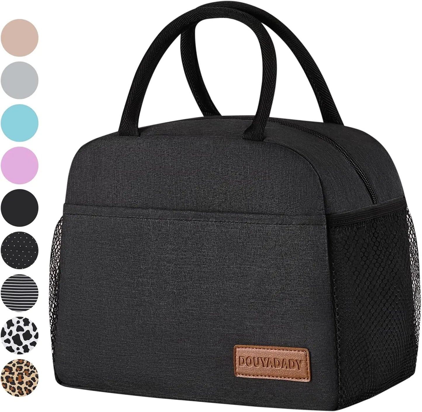 Lunch Bag for Women/Men - Black Lunch Box - Perfect for Daily Use