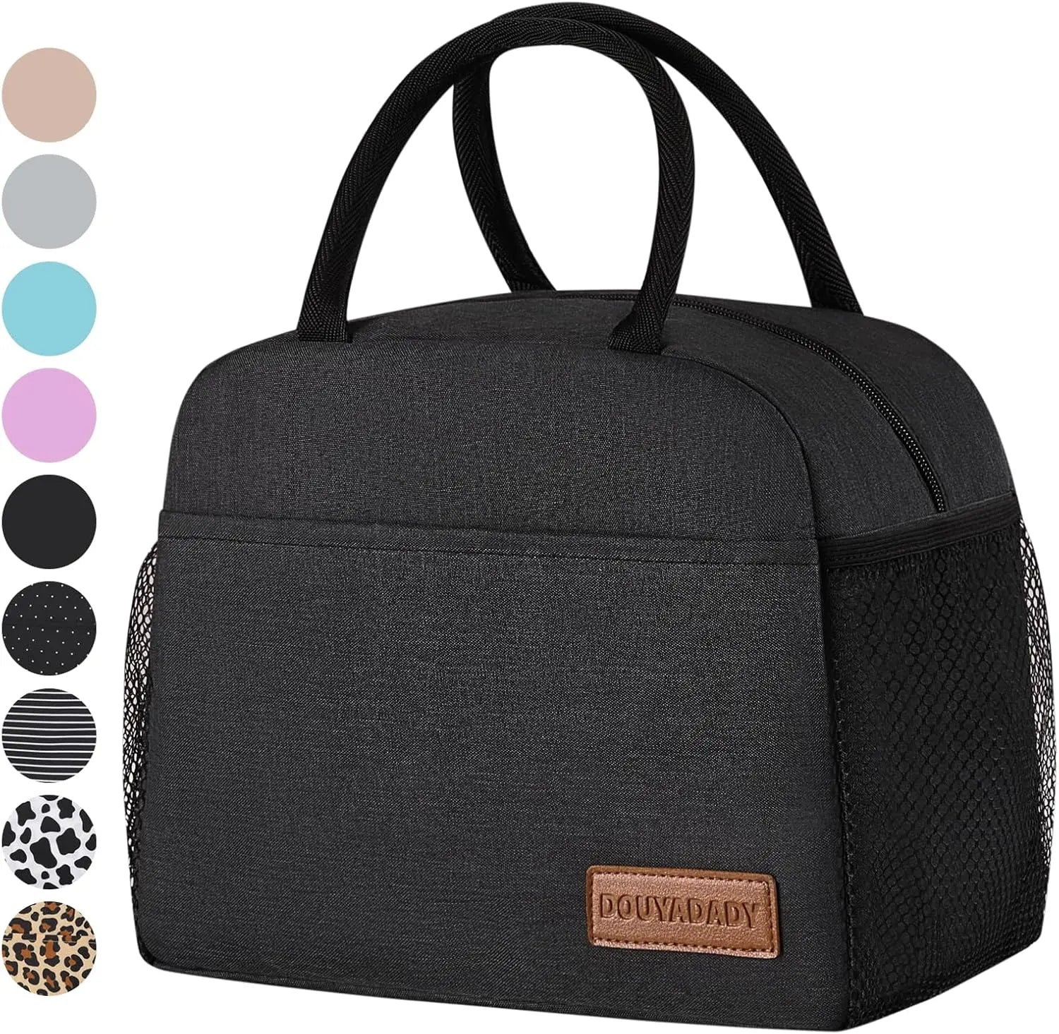 Lunch Bag for Women/Men - Black Lunch Box - Perfect for Daily Use